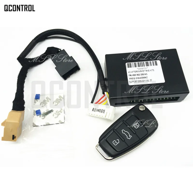 QCONTROL Автозапуск Системы с дистанционного ключа для Audi A6 A6L S6 Q7 2005-2010 Поддержка