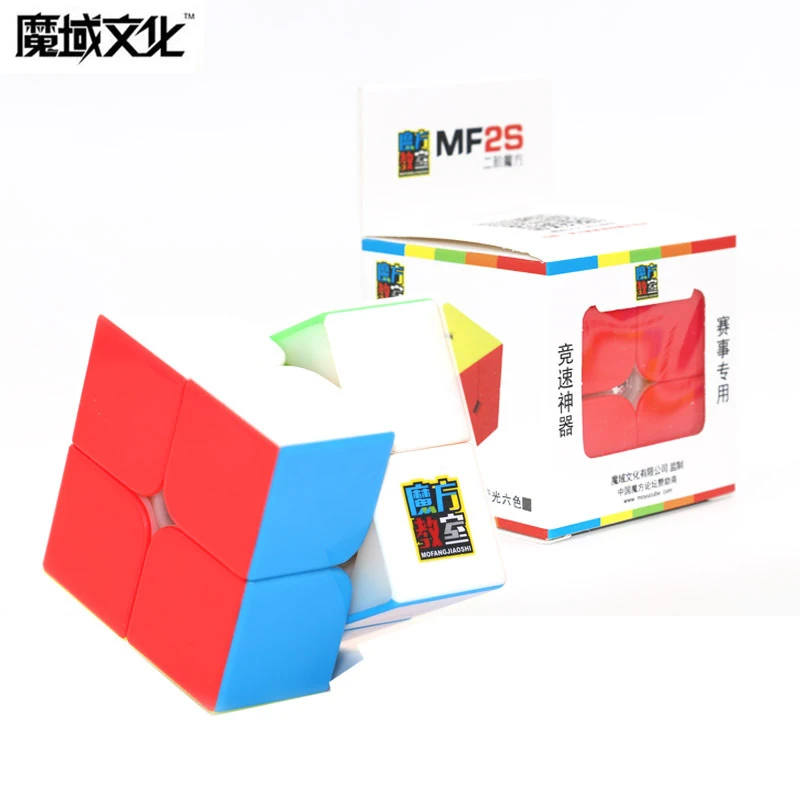 Moyu MF2S 2x2 магический куб для соревнований матовый волшебный головоломка радужные