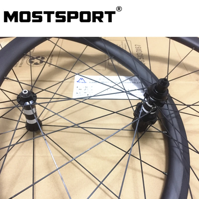 MOSTSPORT 35 мм клинчерные/бескамерные готовые углеродные колеса с прямым вытяжным DT