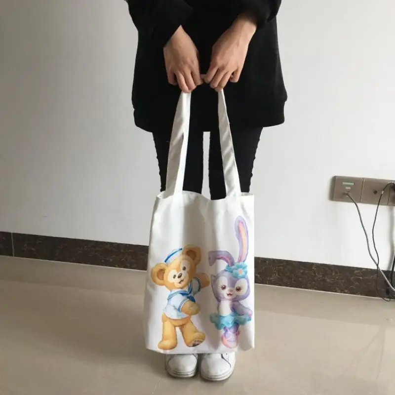 Даффи друг Медведь Stella Lou кролика милый мультфильм холщовый мешок для друзей или