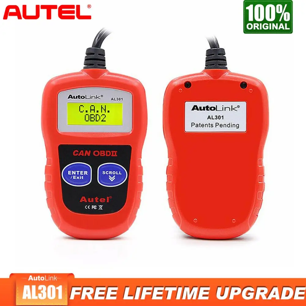 Сканер Autel Autolink AL301 Obd2 диагностический инструмент автомобильный прибор чем elm327