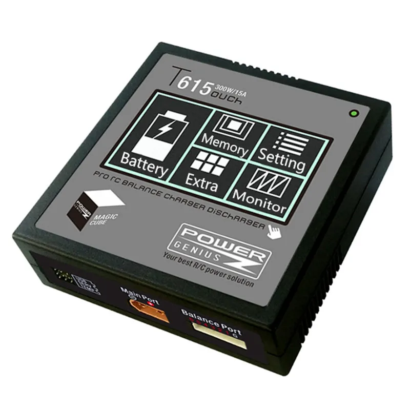 PG T615 300W 15A Lipo Battery Balance Balancing Charger Discharger Touch Screen Support 4.35 LiHV for RC Models Charging | Игрушки и