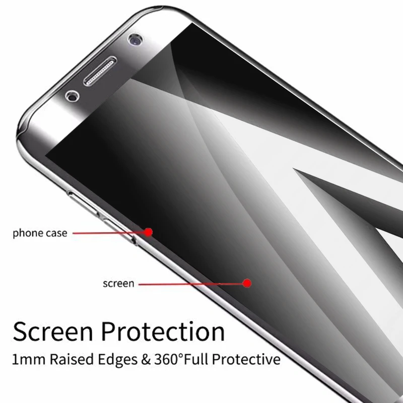 Зеркальный 360 чехол для телефона Samsung Galaxy A7 2017 A720 роскошный блестящий