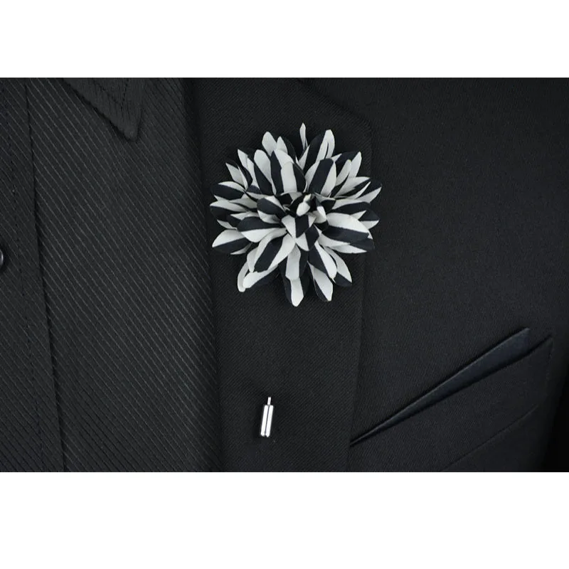 1 шт. новая модная мужская брошь булавка с цветочными лацканами 5 см бутоньерка