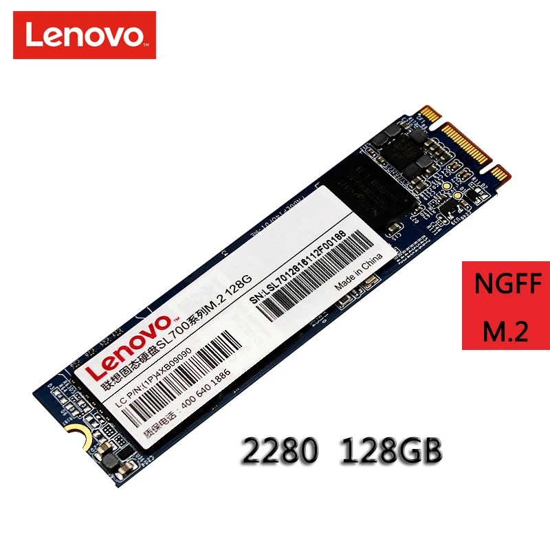 Оригинальный lenovo SSD Внутренний твердотельный диск 256 ГБ 128 жесткий NGFF M.2 2242/2280 для