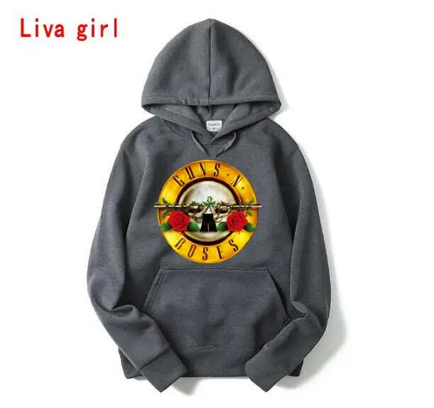Новый Рок Группа панк пистолет N Rose Толстовка Для мужчин's Fashion Hoodie мужчин хип хоп