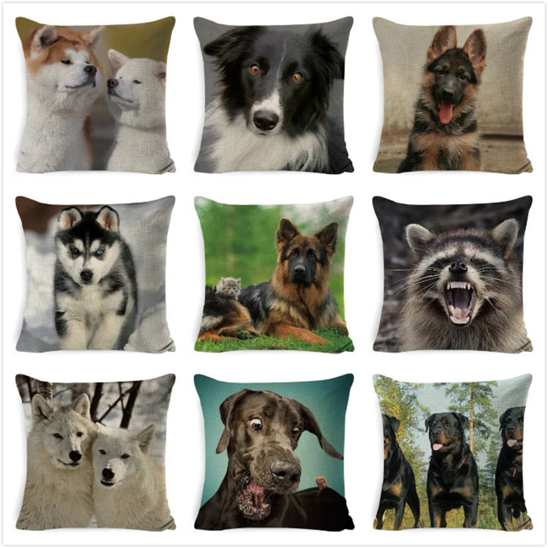 Модная наволочка для подушки с животными Детская декоративная дивана диванная