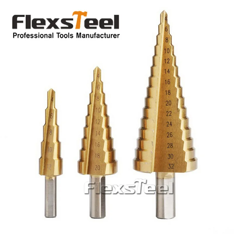3 шт./компл. Метрическая Спираль Флейта пагода Форма дыра резак 4 12/20/32 мм HSS Сталь