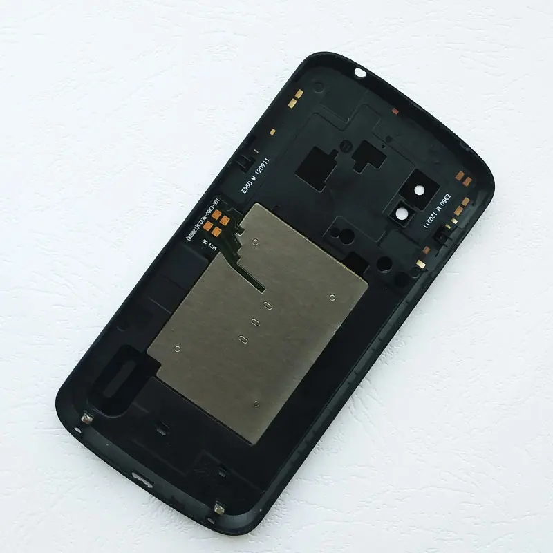 BINYEAE Стекло Батарея крышка для LG Google Nexus 4 E960 задняя Корпус задний Чехол с NFC антенна+ Камера объектив
