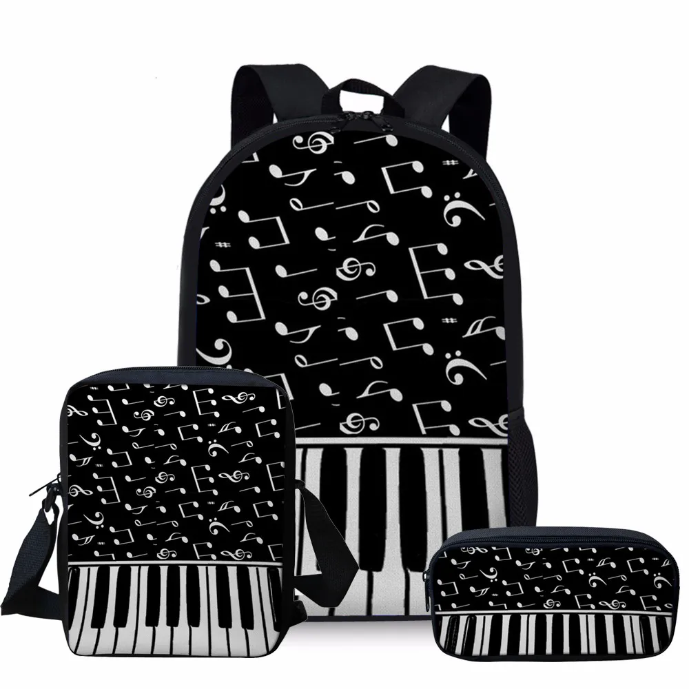YQ971CEK THIKIN музыка Note печать школьные сумки для детей плечо Bookbag Дети Сумка для начальной школы девочек пинао шаблон школьный рюкзак - Цвет: YQ971CEK