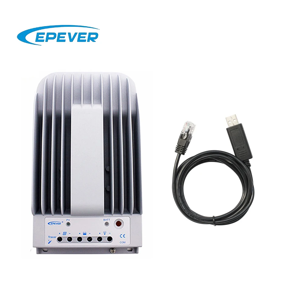 Tracer 10A 20A 30A 40A 1215BN 2215BN 3215BN 4215BN MPPT Контроллер заряда для фотоэлектрических систем CC-USB-RS485-150U ПК кабель связи