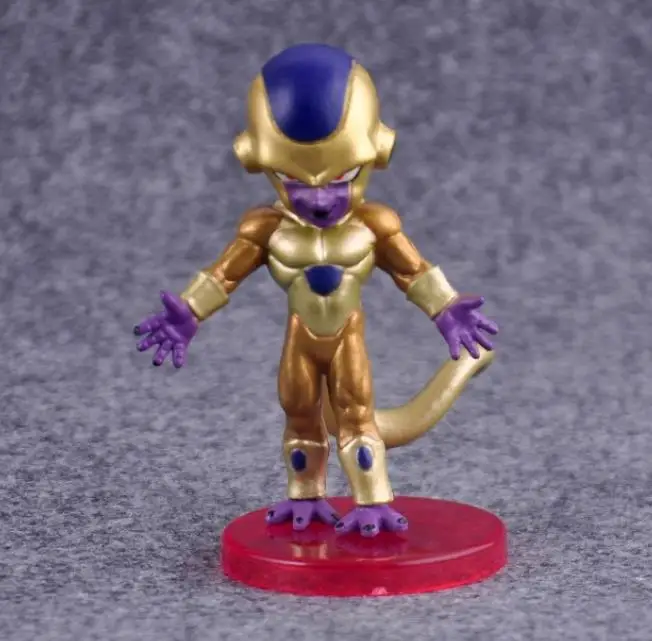 1 шт. Dragon Ball Z Frieza семейная фигурка Золотой Frieza King форма холодной борьбы ПВХ модель злодей ролевая Аниме Коллекция детская игрушка - Color: 1 pcs