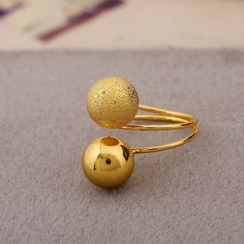 Adjustable Rings Round Balls Double Circle Ring Couple Finger Gifts For Women Men | Украшения и аксессуары
