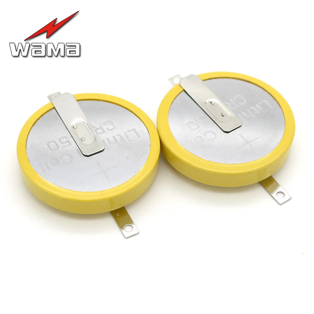 

2x CR2450 3V 2 Feet Welding Solder Pins Button Cell Coin Batteries Wristband Watch Accessories Replace battery