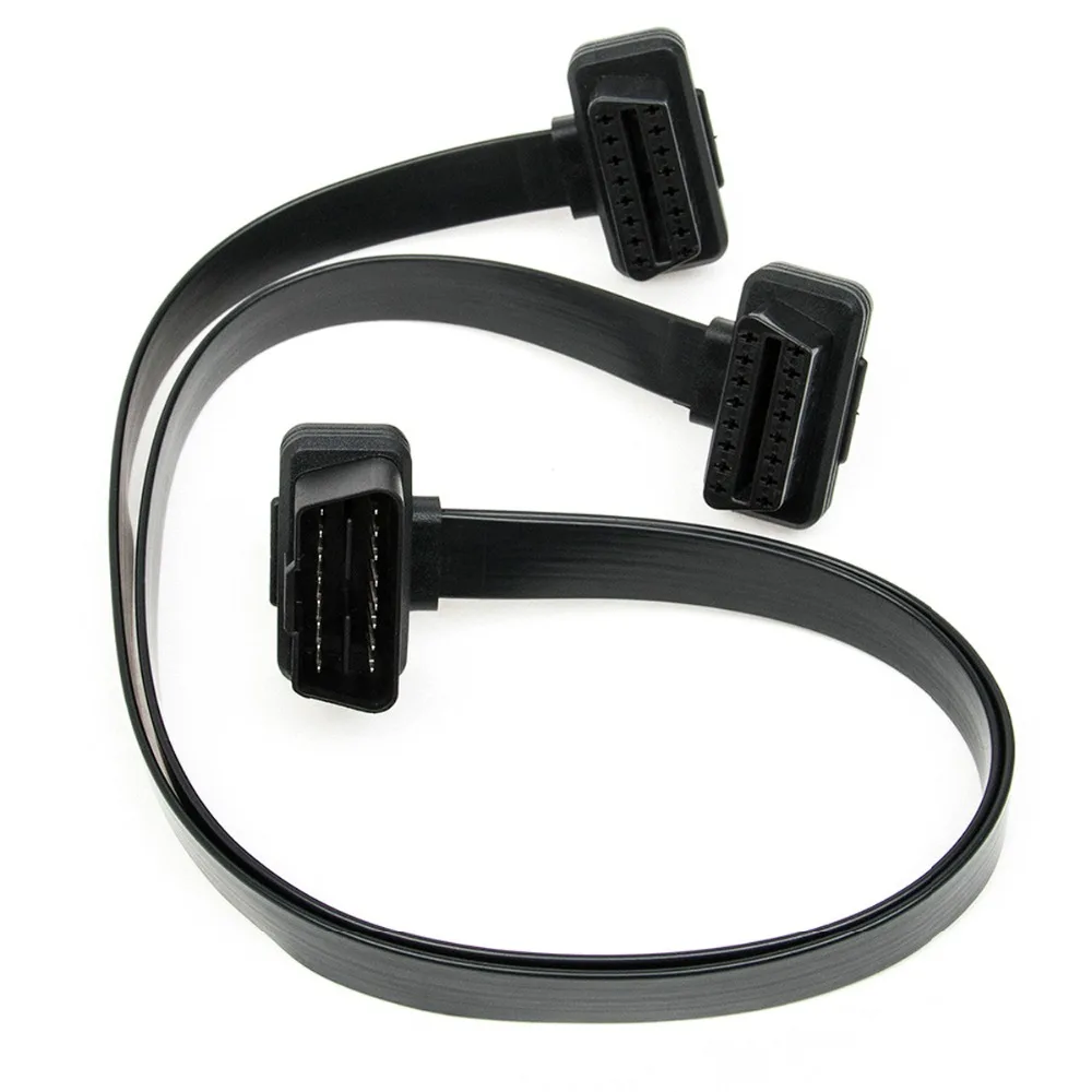 

DIY Universal 1-to-2 16-Pin Male to Dual Female Car OBD2 Extension Diagnostic Cable
