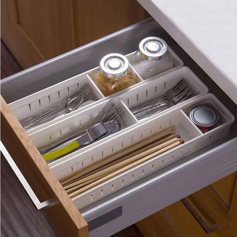 Hot Adjustable Home Drawer Storage Organizer Kitchen Partition Divide Cabinet Box | Boxes &amp Bins