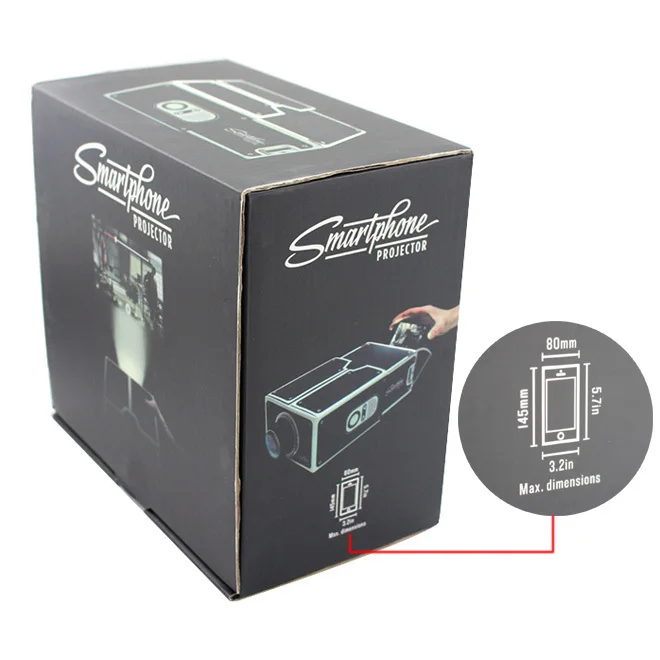 Cardboard Mini Smartphone Projector Easy Assemble DIY Mobile Phone Portable Cinema For Iphone/Samsung/Android Phones | Электроника