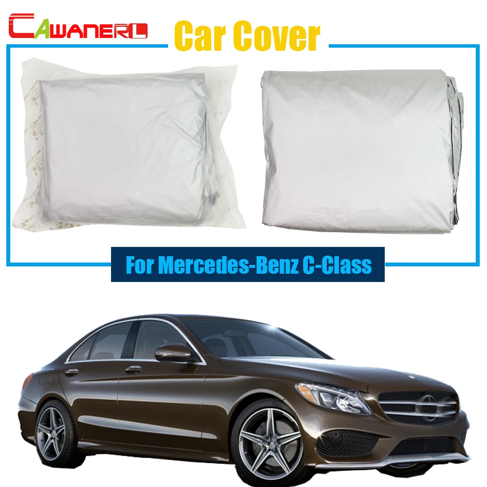Автомобильный чехол Cawanerl для Mercedes Benz C Class защита от УФ лучей дождя снега солнца