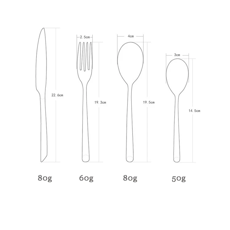 4 pcs of Handmade Brushed retro old stainless steel European knife and fork set Western | Дом и сад