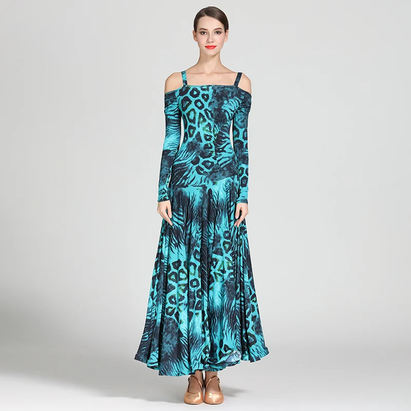 Новинка бальные платья для танцев сексуальное платье с леопардовым принтом