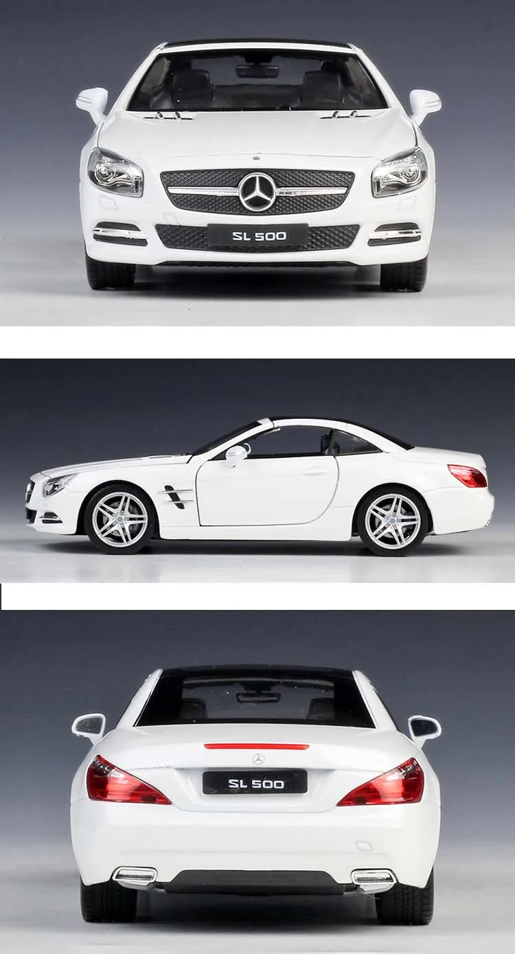 WELLY литье под давлением 1:24 Высокая Имитация классический автомобиль 2012 Benz SL500 модель автомобиля из металлического сплава игрушки для детей подарок игрушка автомобиль коллекция