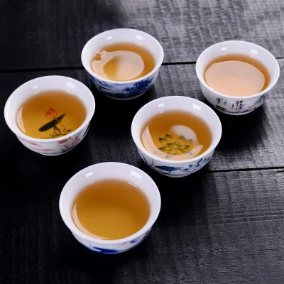 NEWYEARNEW 1piece 50ML Ceramic Tureen High Quality Tea Cup of set Business Gift Tableware Set | Дом и сад