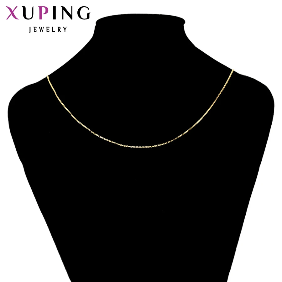 Xuping Jewelry Fashion High Quality Light Gold Color Chain Necklace 42633 | Украшения и аксессуары