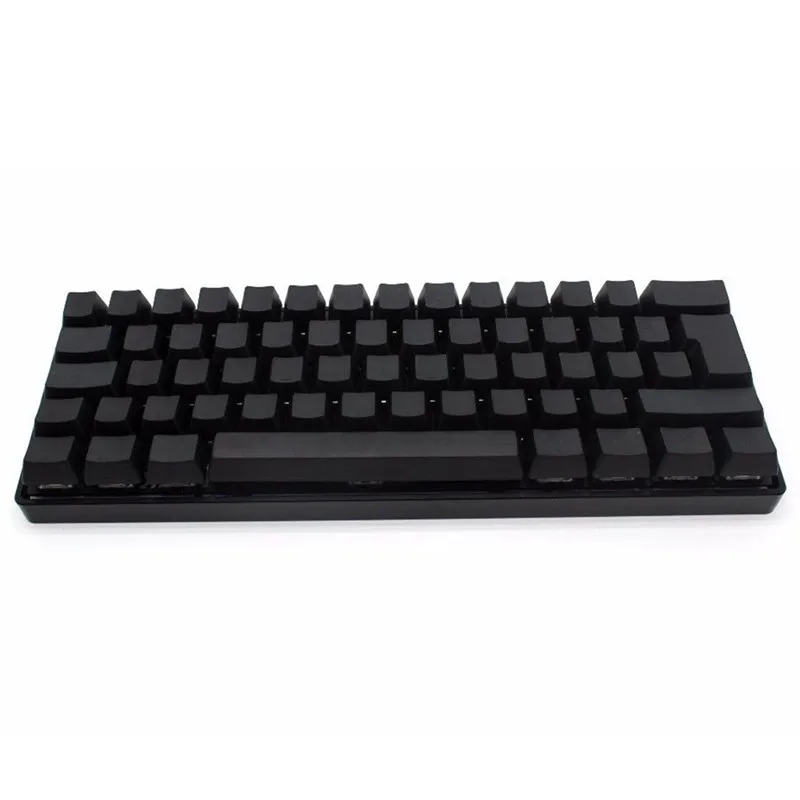 Толстые PBT 62 клавиши механическая клавиатура колпачки для ключей белый черный пустой Печатный OEM профиль ISO колпачки для ключей для игр Keyboad