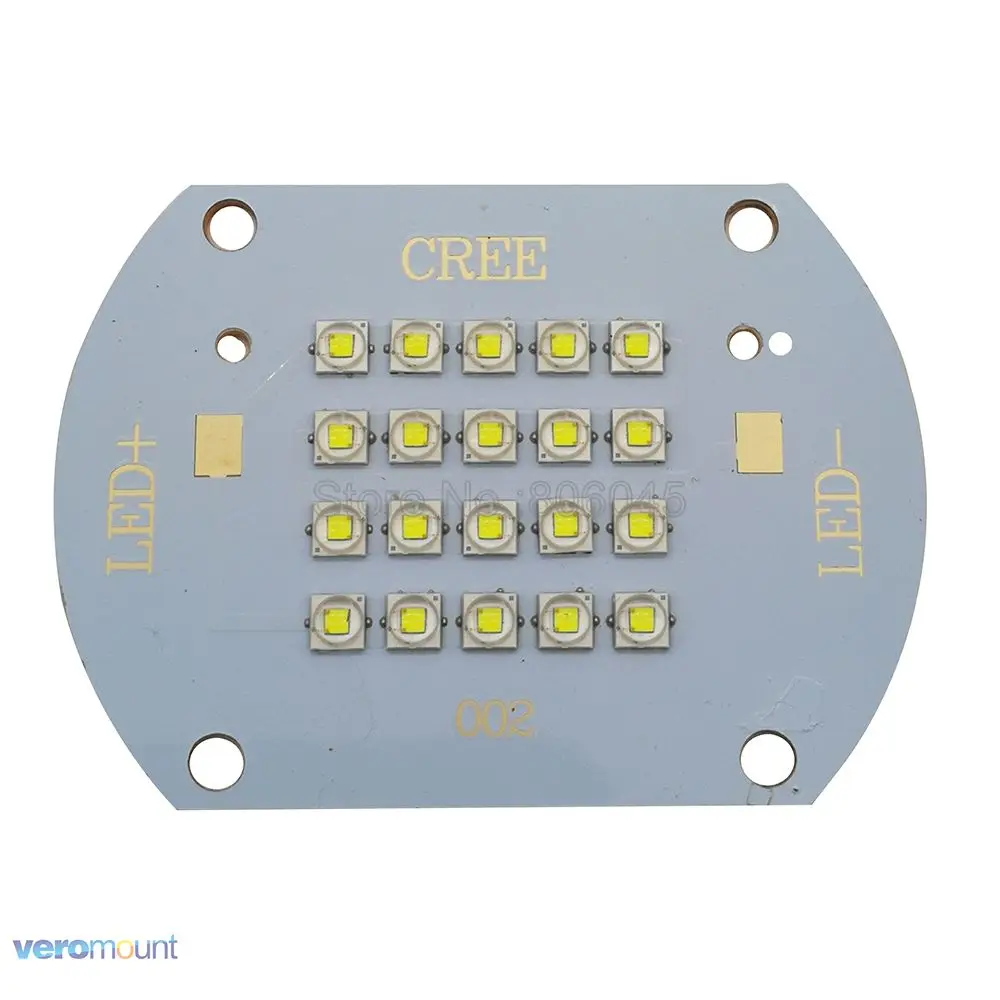 60 Вт Cree XLamp XP E2 XPE2 20 светодиодов холодный белый свет 6000K 6500K Φ мА многокристальный