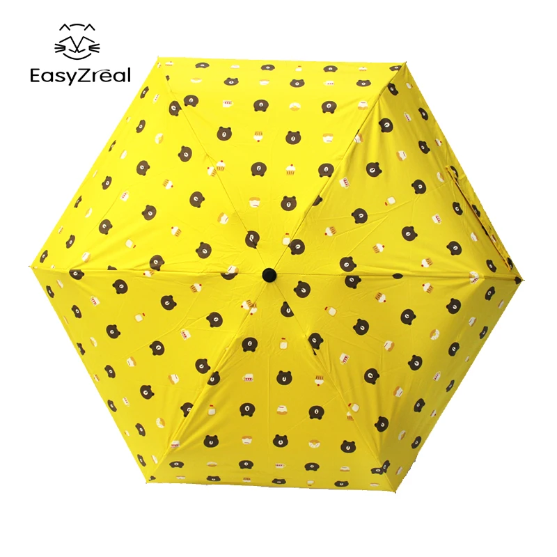 Parapluie, Женский Зонт от дождя, для женщин и мужчин, мини-зонт с карманами, маленький складной детский зонт с медведем, мужской зонт от солнца и дождя, подарок