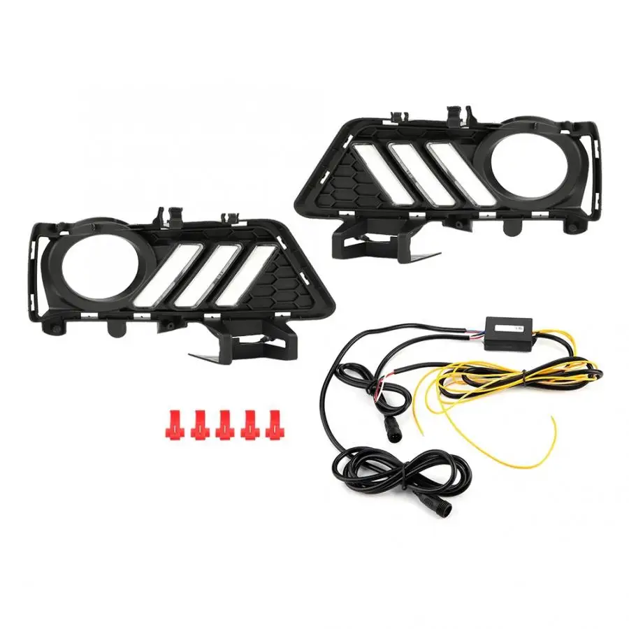 Автомобильные дневные ходовые огни указатель поворота 3-цветная светодиодная