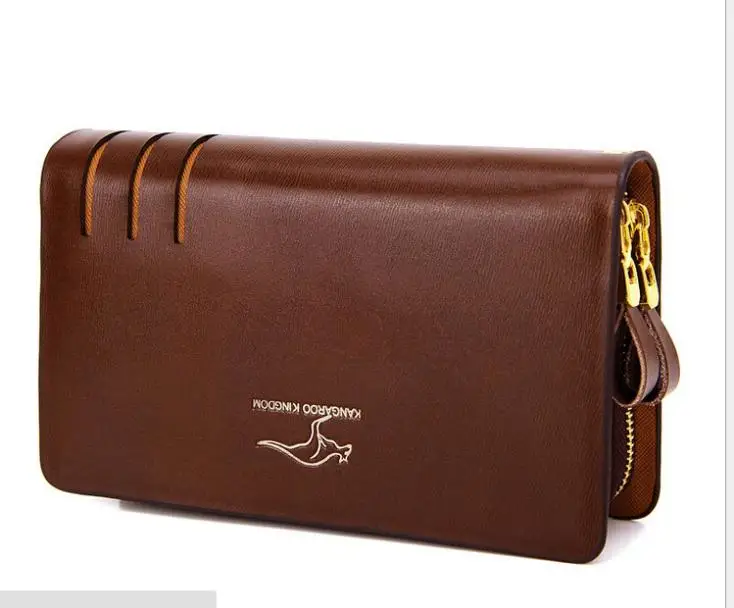 A generation of fat Kangaroo hand header layer leather bag men clutch wallet long section male business packa|generator muffler|generator waterwallet