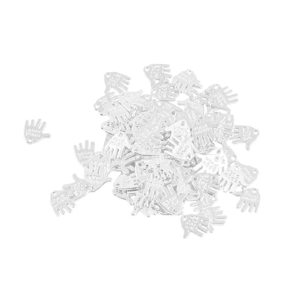 50 штук ручной работы этикетка палец в Форме Подвески DIY ювелирных изделий|pendant