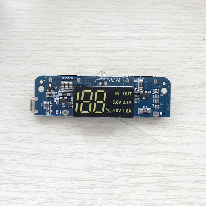 ЖК-дисплей цифровой дисплей 5 В 1 А 2 зарядное устройство модуль DIY комплекты