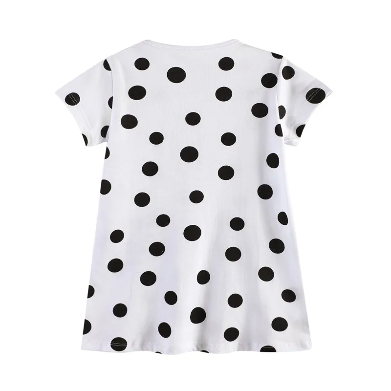 Jumping meters new dot baby girls dresses kids cute short sleeve summer dress style clothing top quality | Детская одежда и обувь