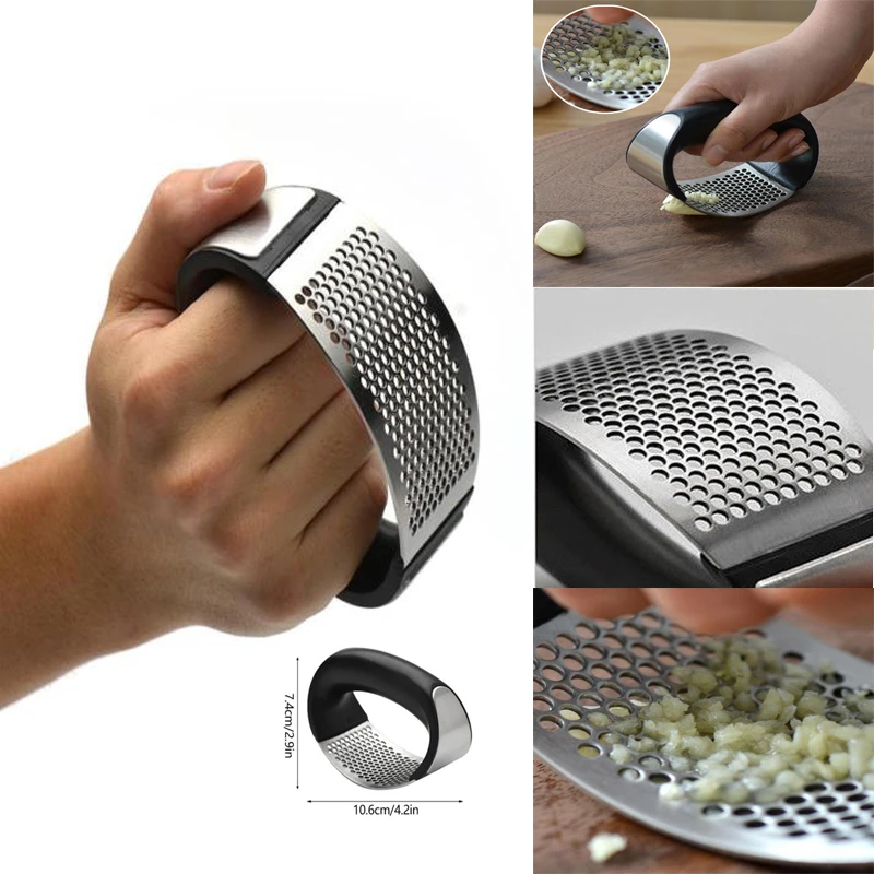 Pressure Garlic machine Home Kitchen Mincer Tool Stainless Steel Press Crusher Squeezer Masher | Дом и сад