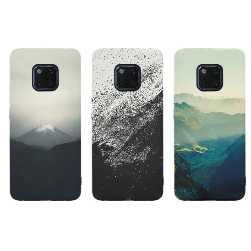 Moon Case For Huawei Mate 20 10 Pro Lite X Soft Silicone Cover Phone TPU Protective Back Cases Mountain Girl AnkinPro | Мобильные