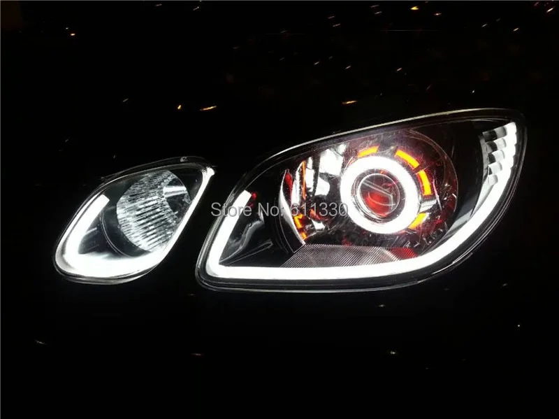 2016 2X 60 см белый/янтарный прокладки СИД светильник для авто противотуманные фары и