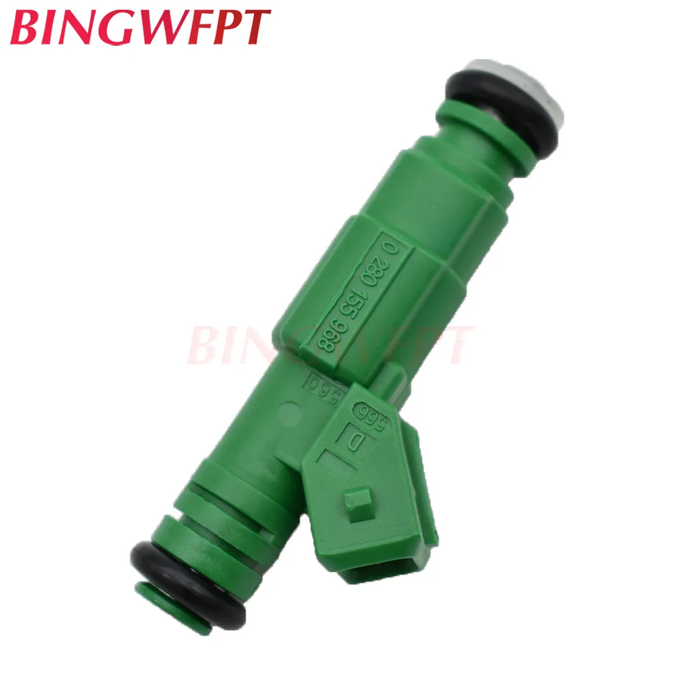 

6pcs/lot High flow 0 280 155 968 fuel injector 440cc "Green Giant " fuel injector 0280155968 TK-FI440C968-6