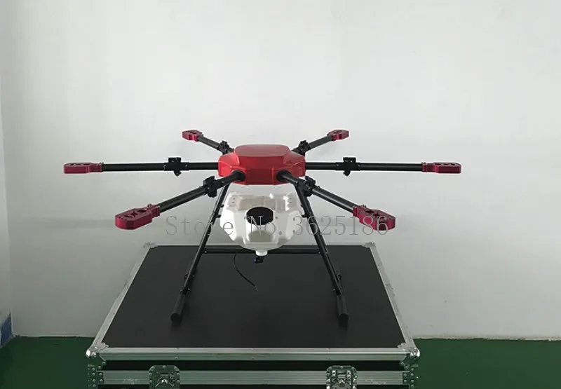 Шесть осей 10L 10 кг сельское хозяйство спрей drone 1450 мм Колесная база чистый зонт из углеродного волокна складная рама и 16 кг для распылительной системы