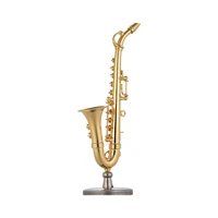 desktop brass alto saxophone model exquisite musical instrument decoration ornaments musical gift with delicate box
