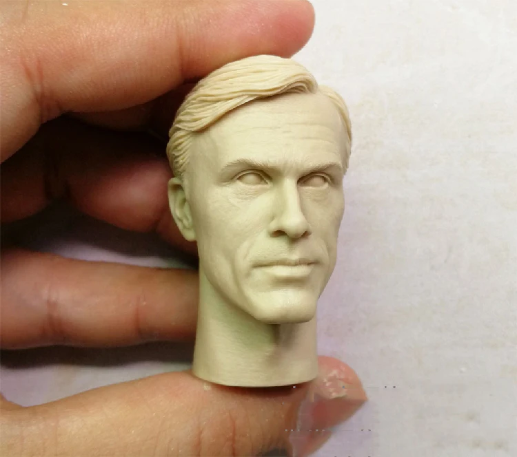 1/6 г. Неокрашенная голова Hans Landa Christmas oph Waltz DIY модели|Игровые фигурки и