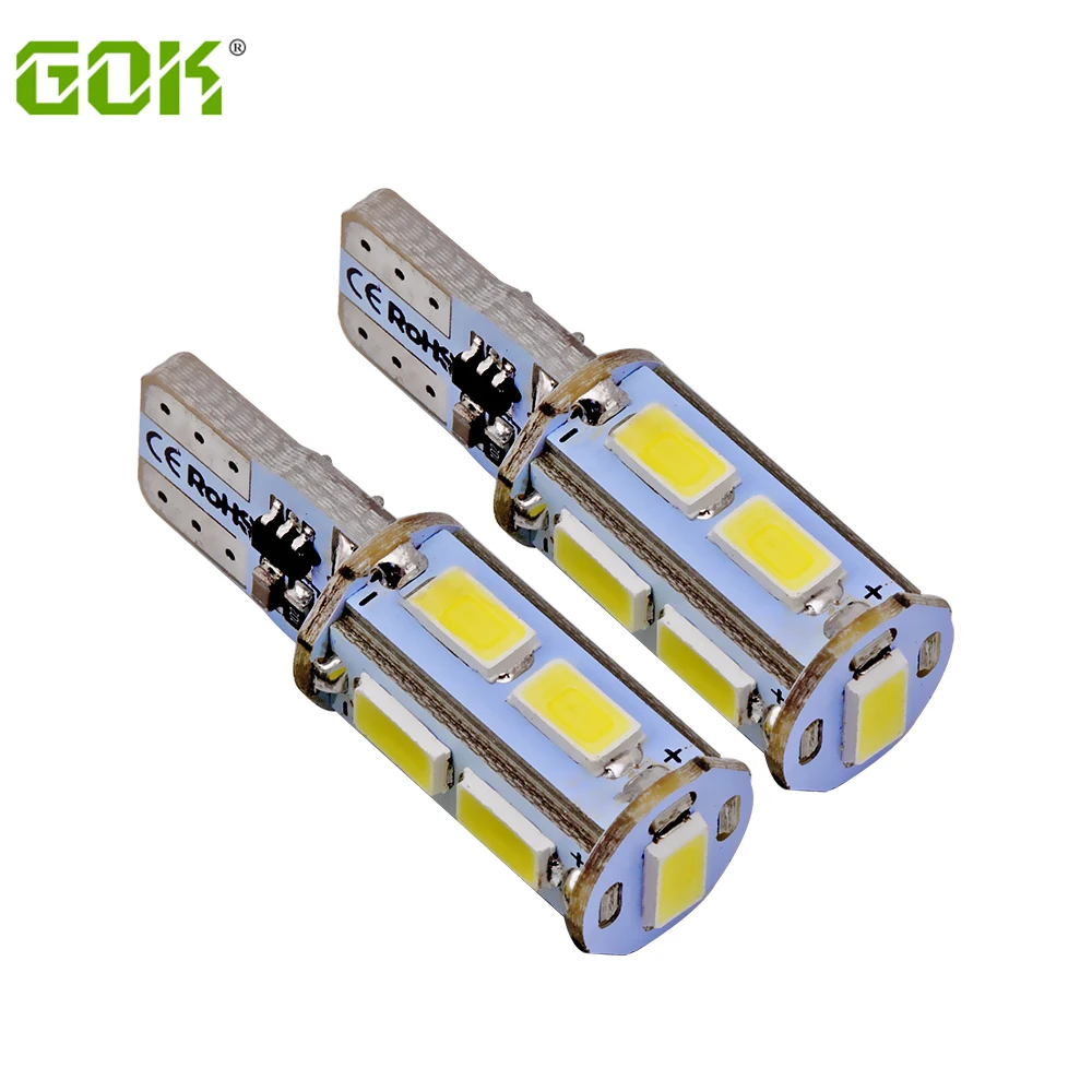6 шт./лот T10 светодиодная стробоскопическая вспышка ing W5W 9SMD led 5630 5730 t10 9 светодиодов