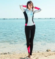 new neoprene scuba wetsuit 0 5mm one piece swimsuit rashguard women diving suit surfing beach wear long sleeve bathing suits