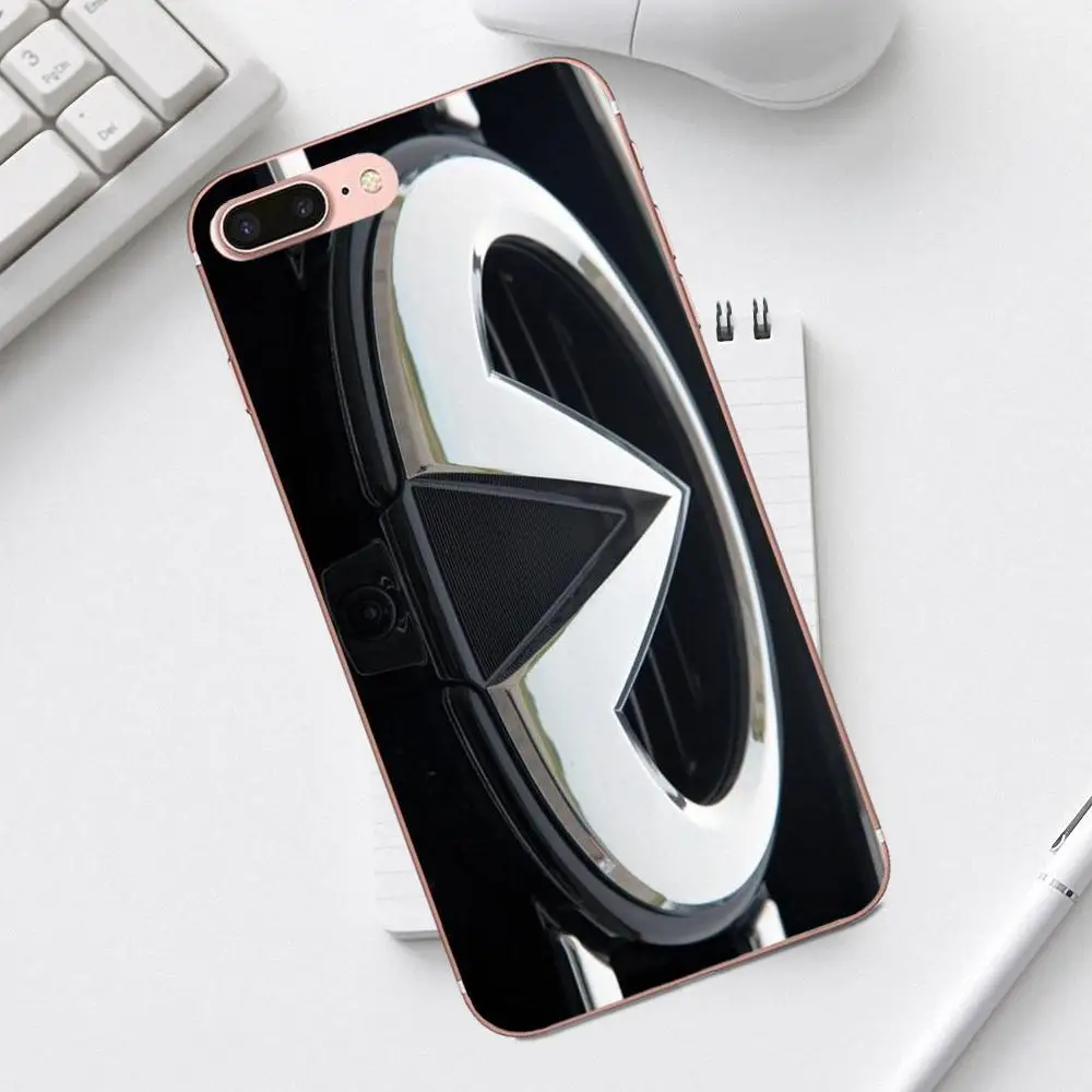 Qdowpz мягкий чехол для телефона с логотипом Infiniti iPhone 4 4S 5 5C SE 6 6S 7 8 Plus X XS Max XR Galaxy A3 A5 J1