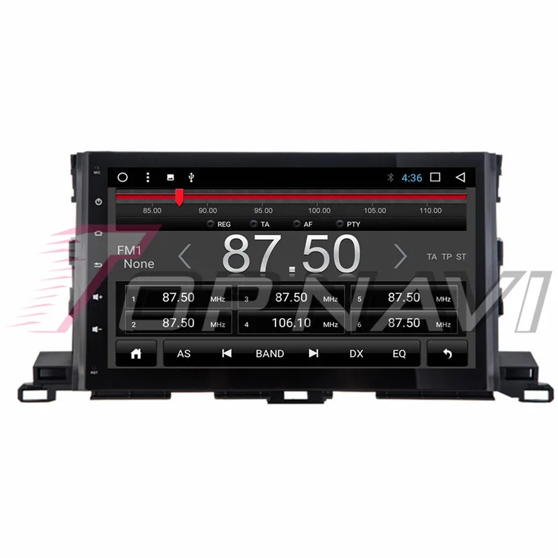 Автомобильные мультиплееры HD для Toyota Highlander 2015 Android 8 1 10 дюйма Topnavi автомобильная