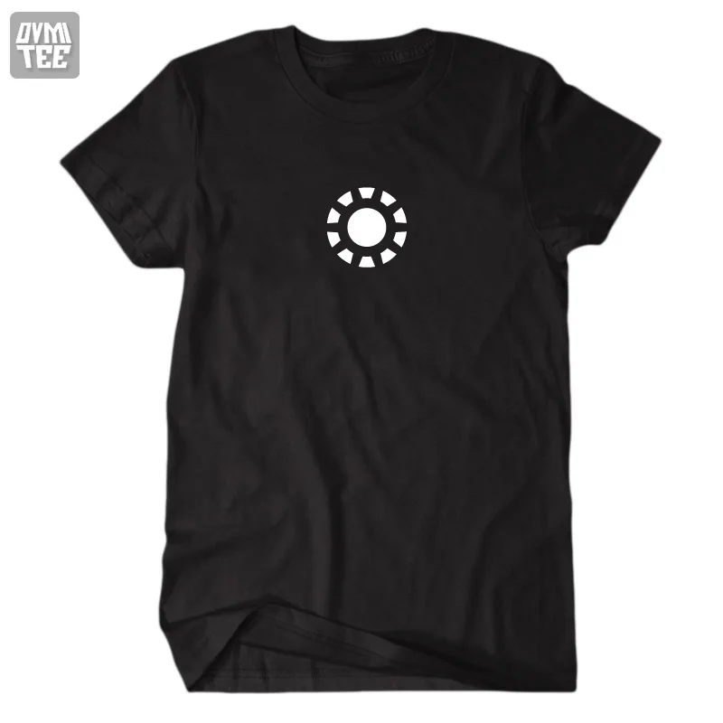 marvl Tony Stark the Iron Man Reaction Energy Ring short sleeve t-shirt men and tshirt tee freeshipping Geek Nerd | Мужская одежда