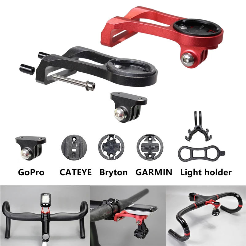 

handle Rider Computer Mount Holder Bicycle Headlight Bracket Handlebar Extension Adapter Support for GARMIN GPS Edge for Gopro