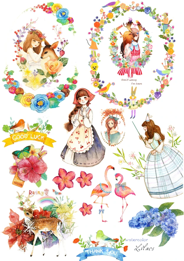 Наклейка планировщик для дневника Корейская наклейка украшение девочек