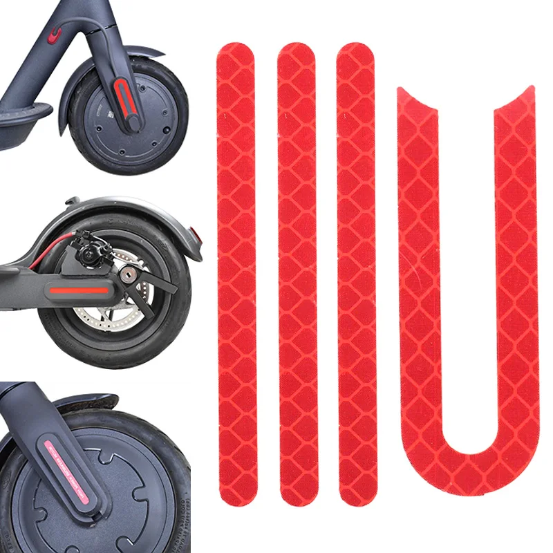 1 комплект защитная Светоотражающая наклейка на переднее и заднее колесо для